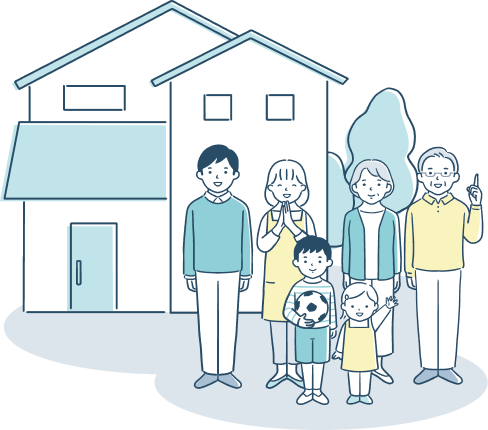 家族のイラスト